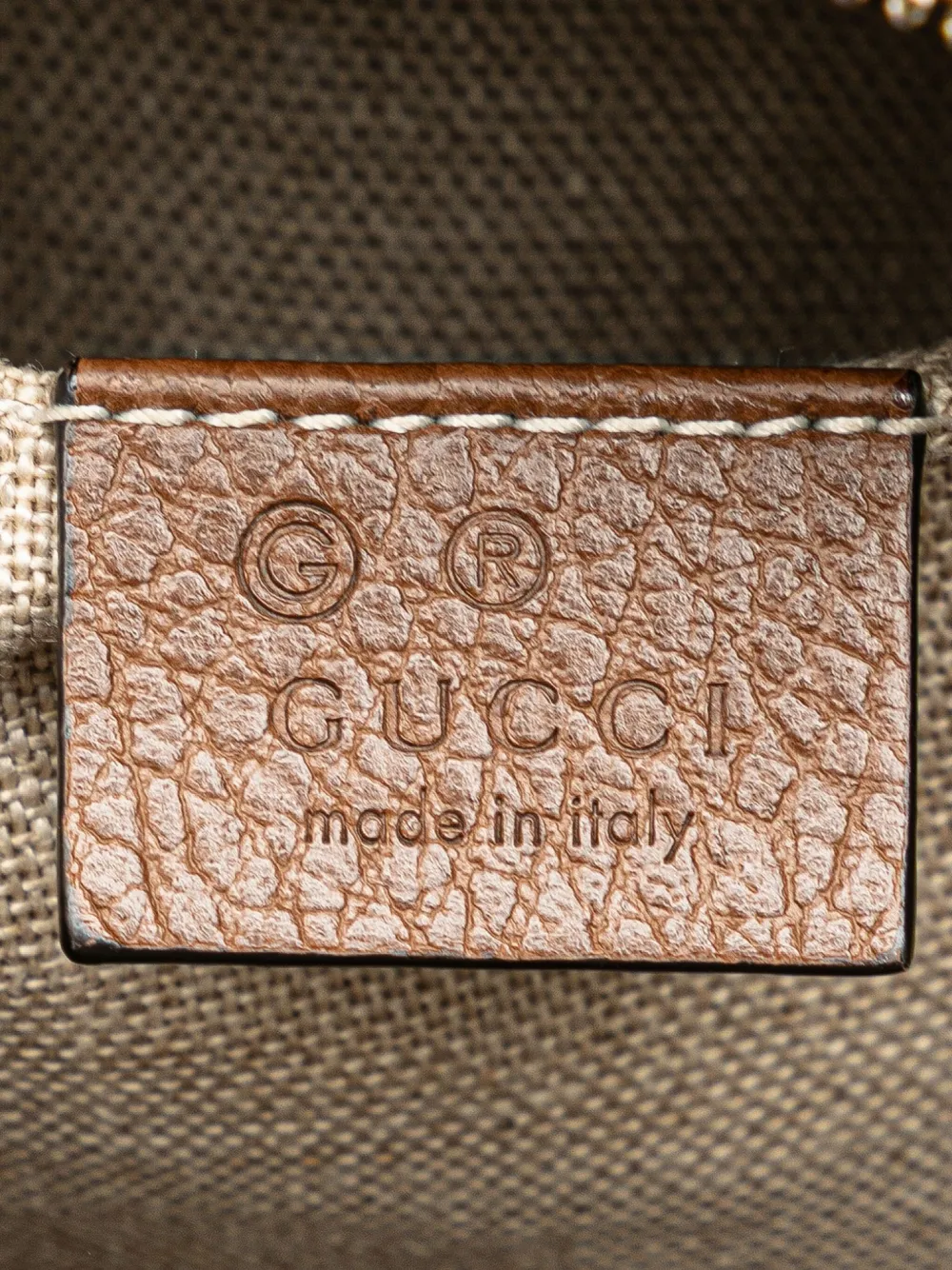 Pre-owned Gucci 2000-2015 Gg Canvas Bree Crossbody Bag In 褐色