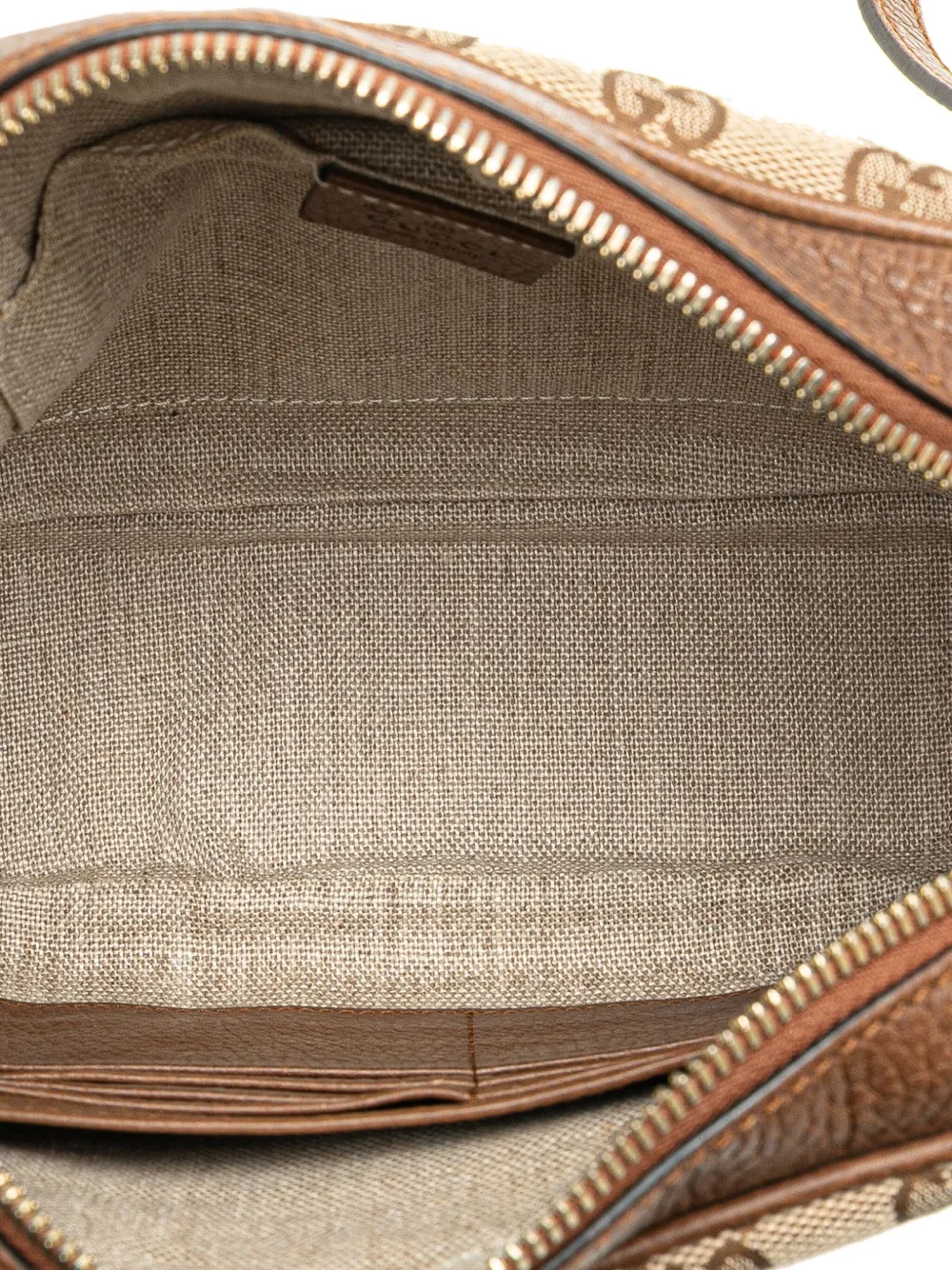 Pre-owned Gucci 2000-2015 Gg Canvas Bree Crossbody Bag In 褐色