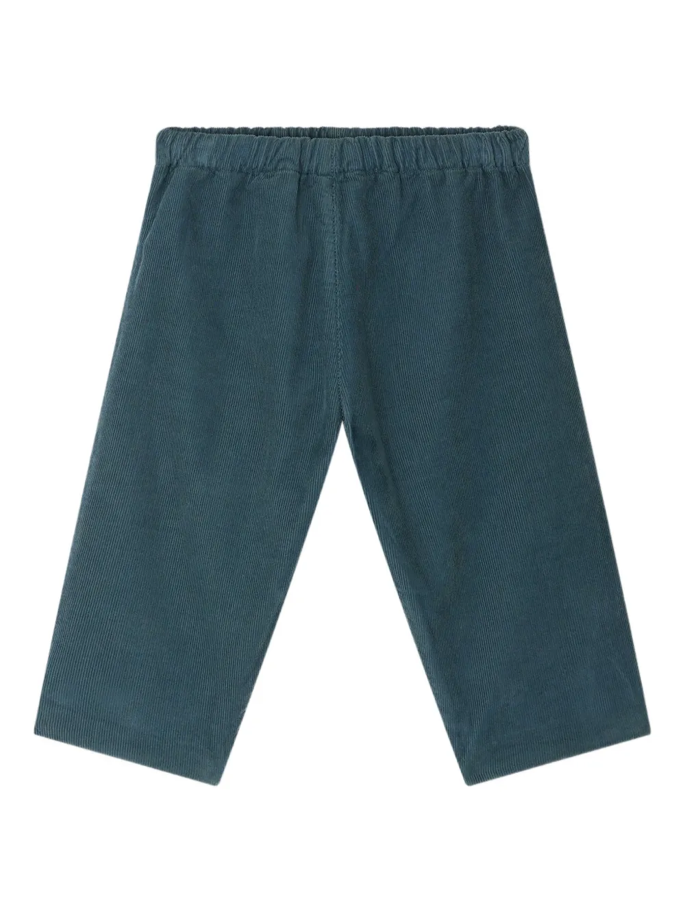 Bonpoint Dandy ribfluwelen broek met elastische taille Groen