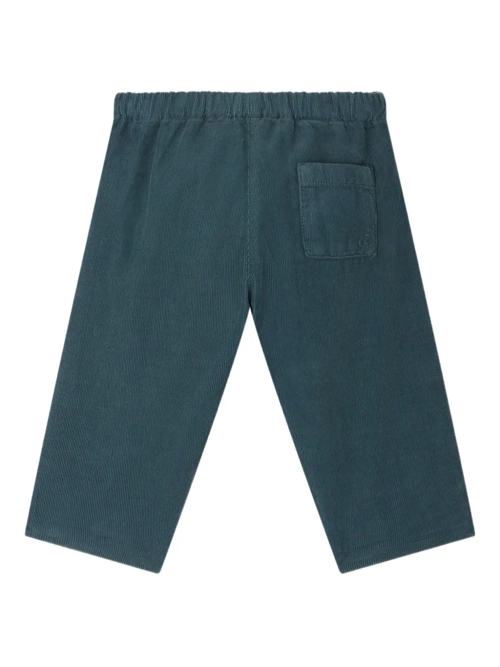 Bonpoint Dandy ribfluwelen broek met elastische taille Groen