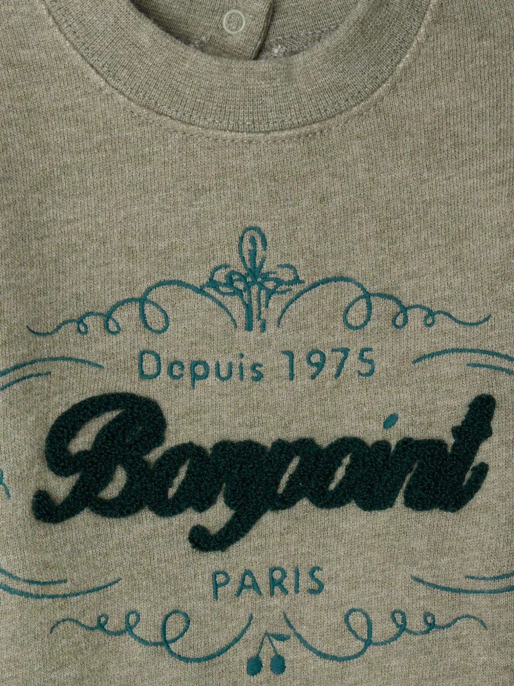 Bonpoint Embroidered Logo Sweatshirt In Gray