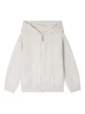 Bonpoint Talent cherry-print zip-up hoodie - Grey