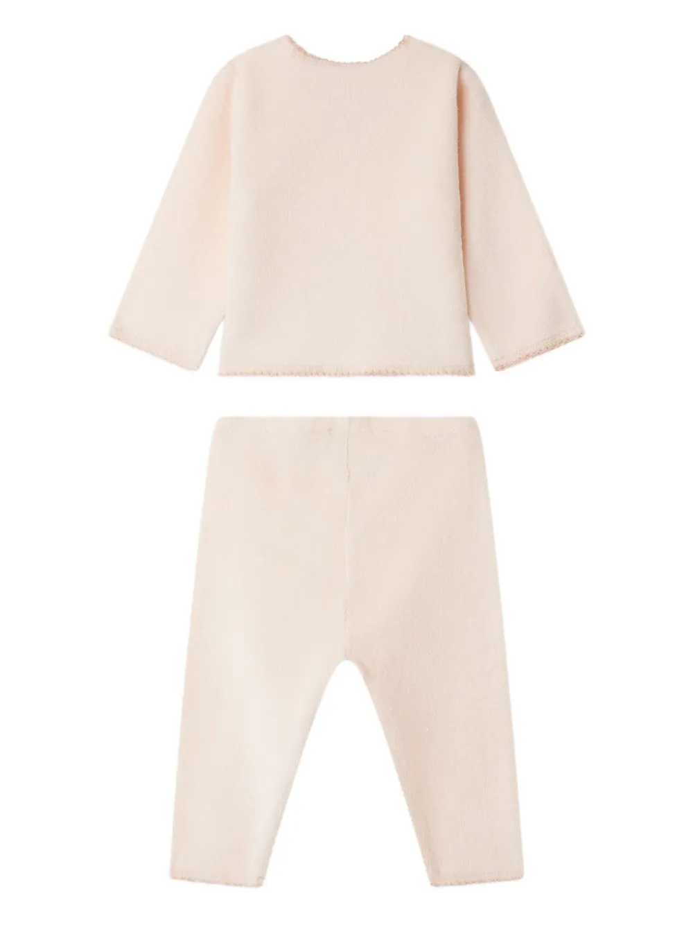 Bonpoint Frilled-edge Two-piece Set In Neutral