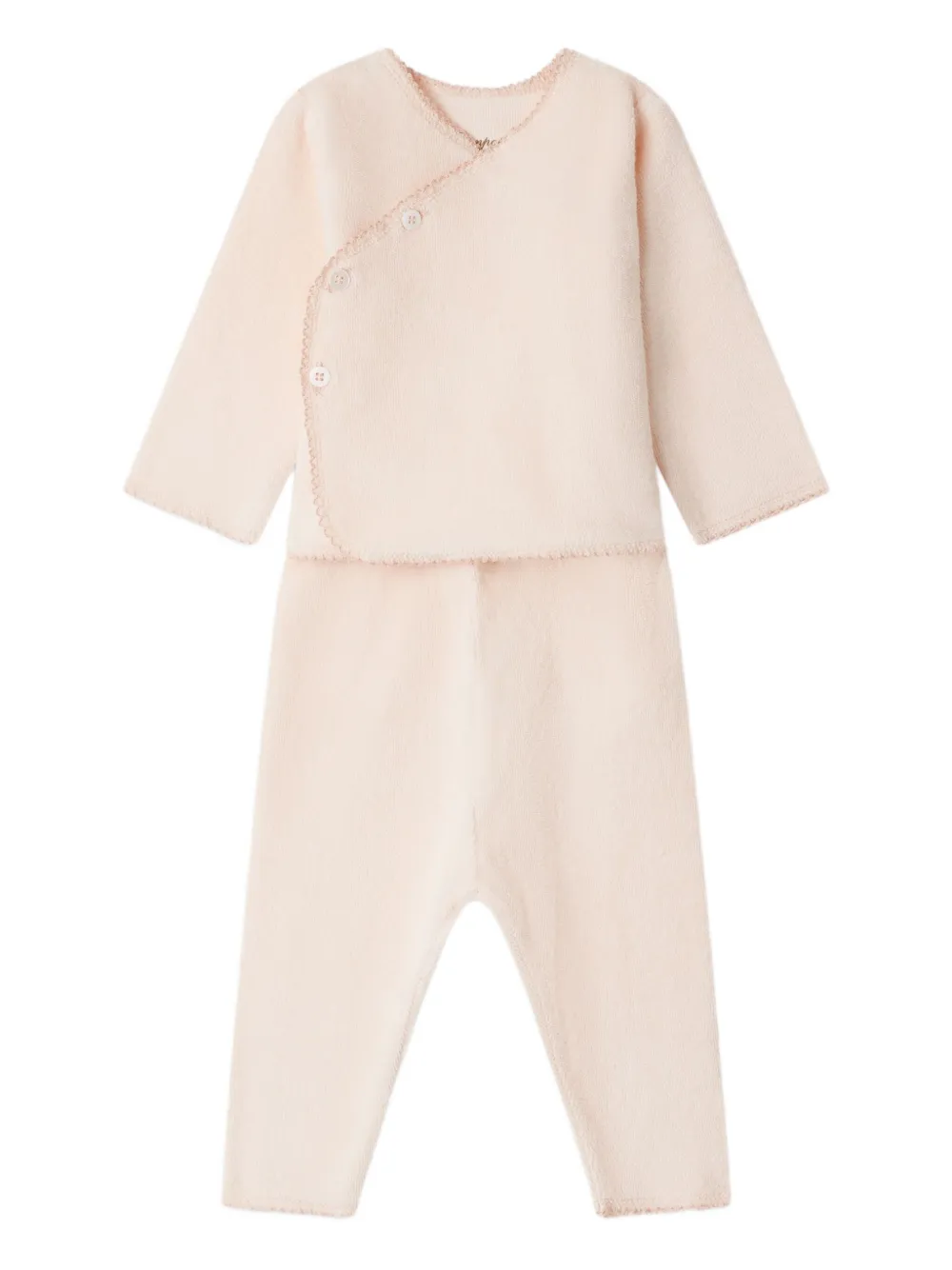 Bonpoint Babies' Frilled-edge Two-piece Set In Neutral
