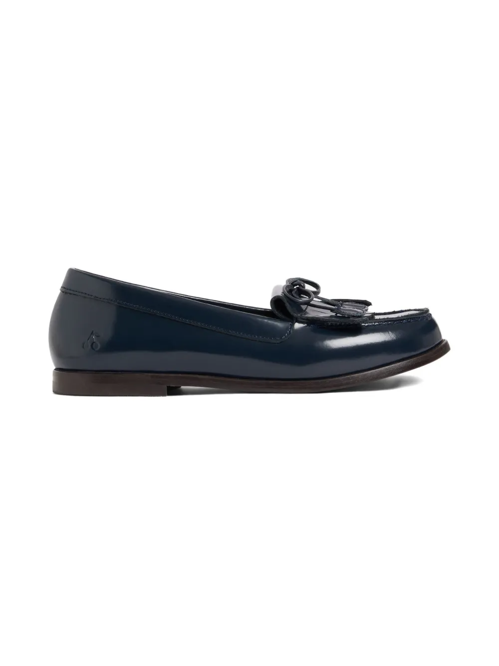 Bonpoint Jazz leren loafers met franje Blauw