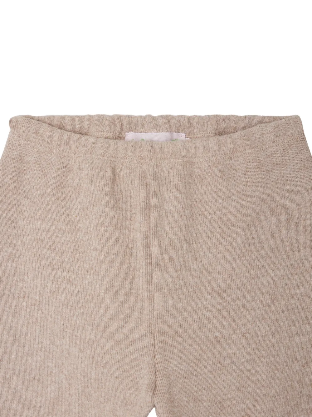 Bonpoint Andy geribbelde legging Beige