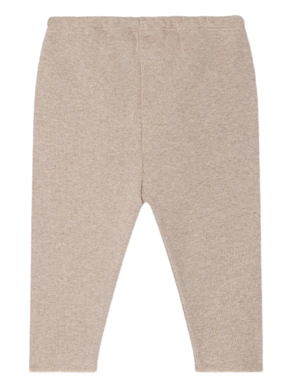 Bonpoint Andy geribbelde legging Beige