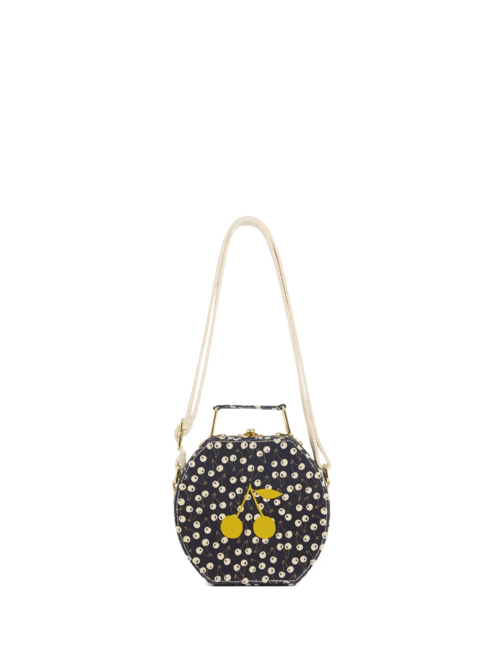 Bonpoint Borsa a spalla Jadore con stampa ciliegie - Blu