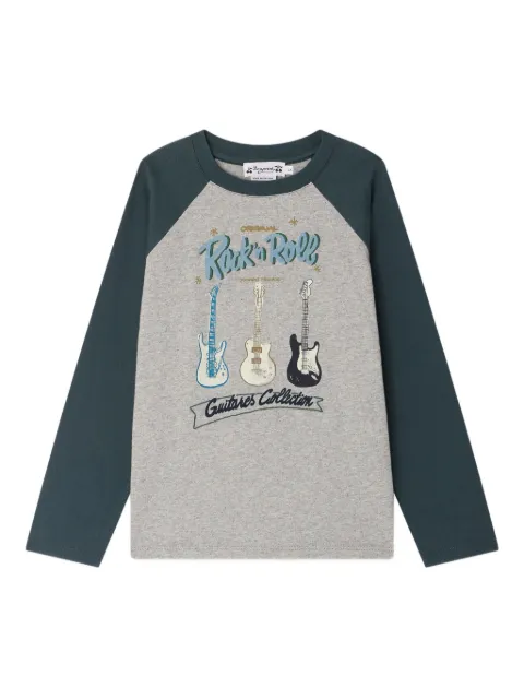 Bonpoint Guri guitar-print raglan-sleeve T-shirt