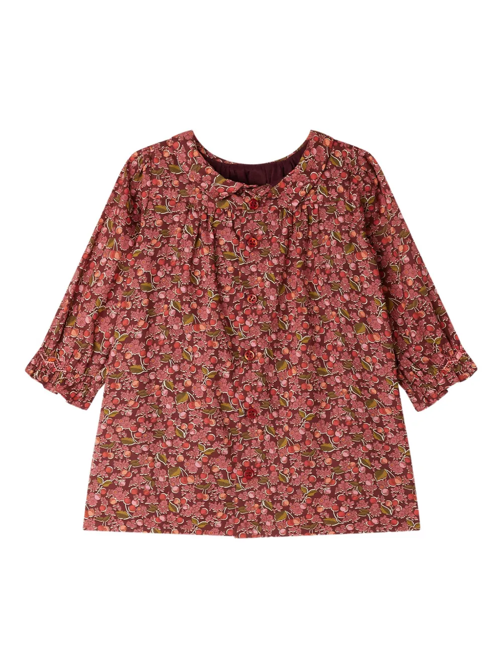 Bonpoint Juju jurk met bloemenprint Rood