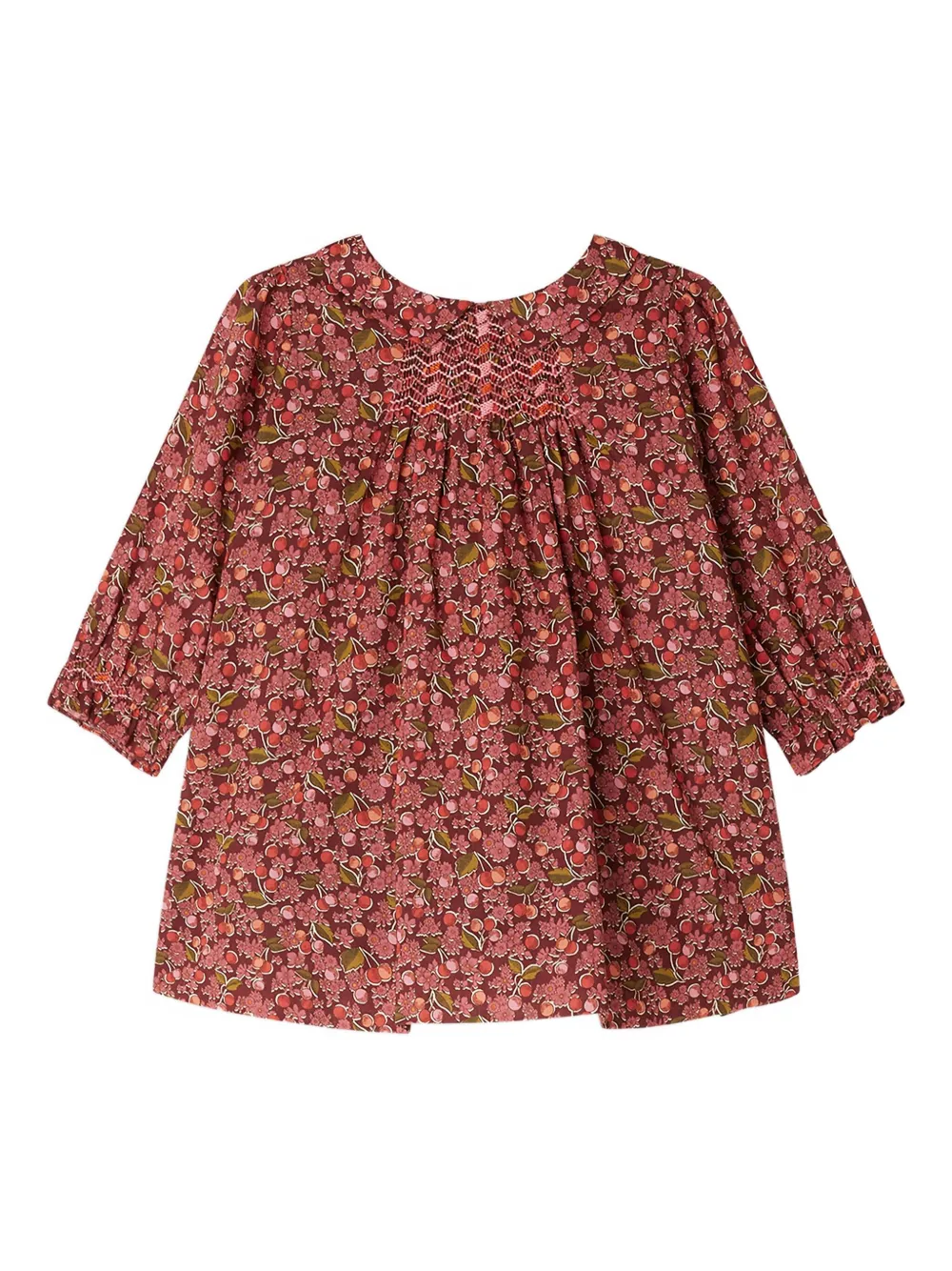 Bonpoint Juju jurk met bloe print Rood