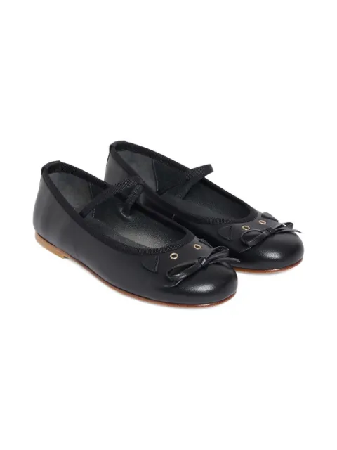 Bonpoint bow-embellished ballerina shoes