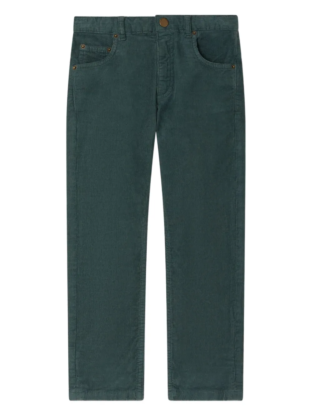 Bonpoint Jagger ribfluwelen broek met vijf zakken Groen