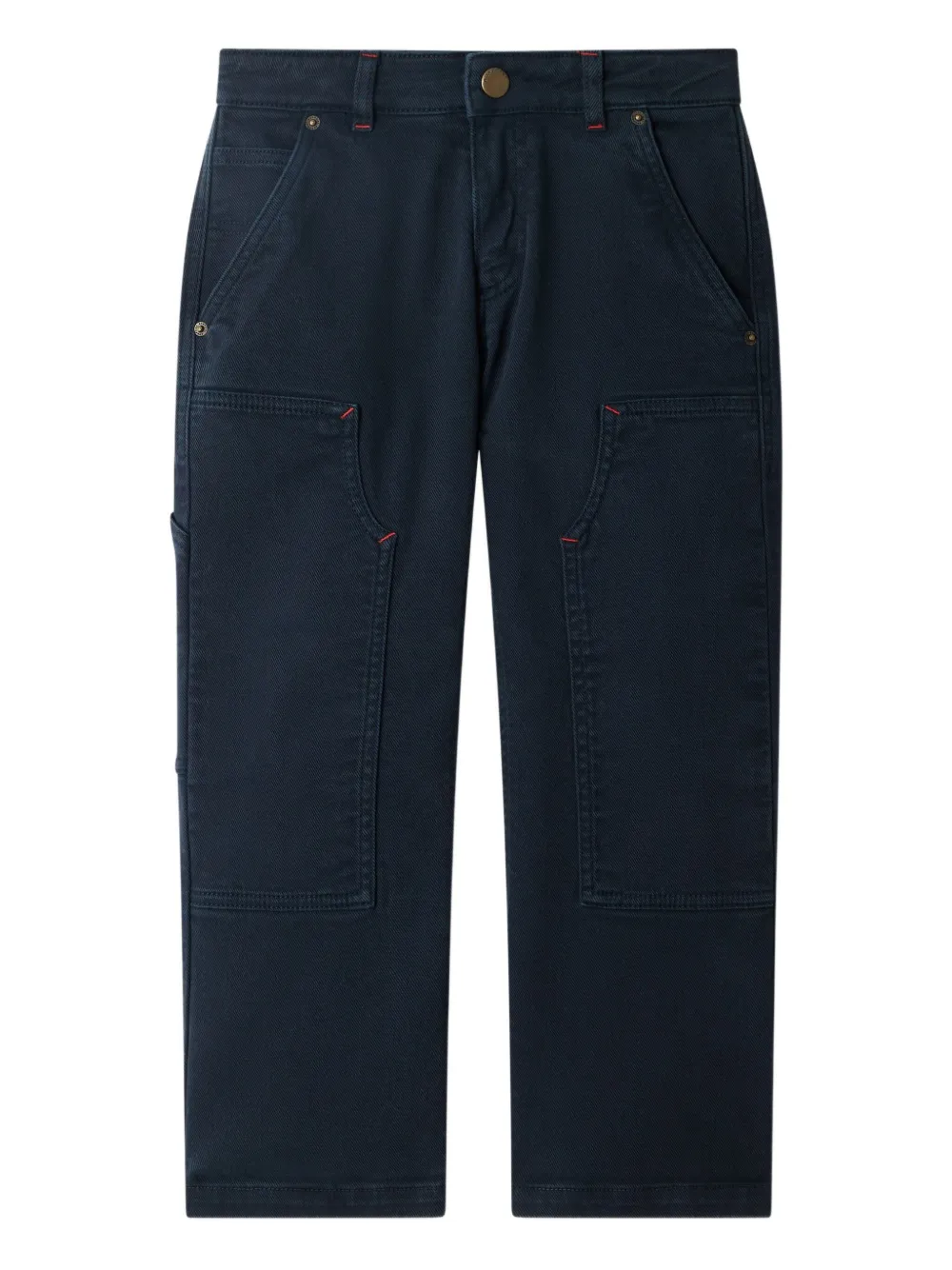 Bonpoint Ewann broek van biologisch katoen Blauw