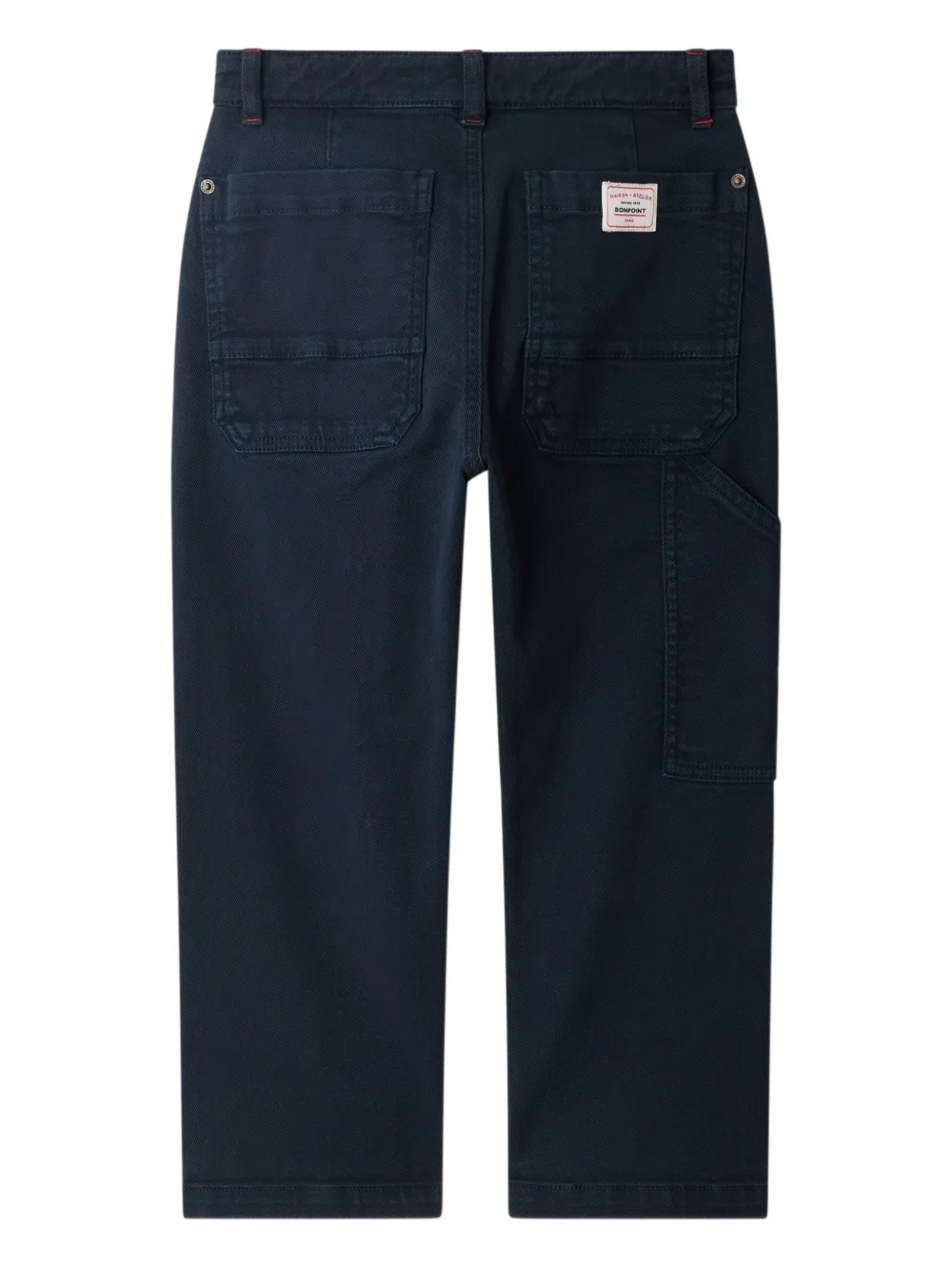Bonpoint Ewann broek van biologisch katoen Blauw