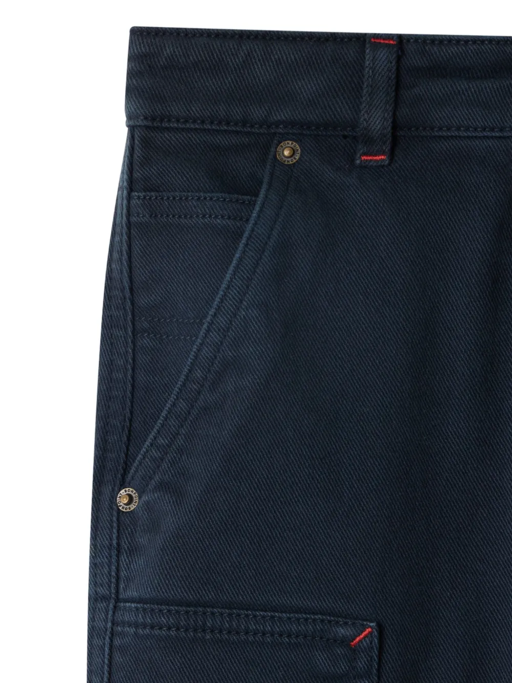 Bonpoint Ewann broek van biologisch katoen Blauw
