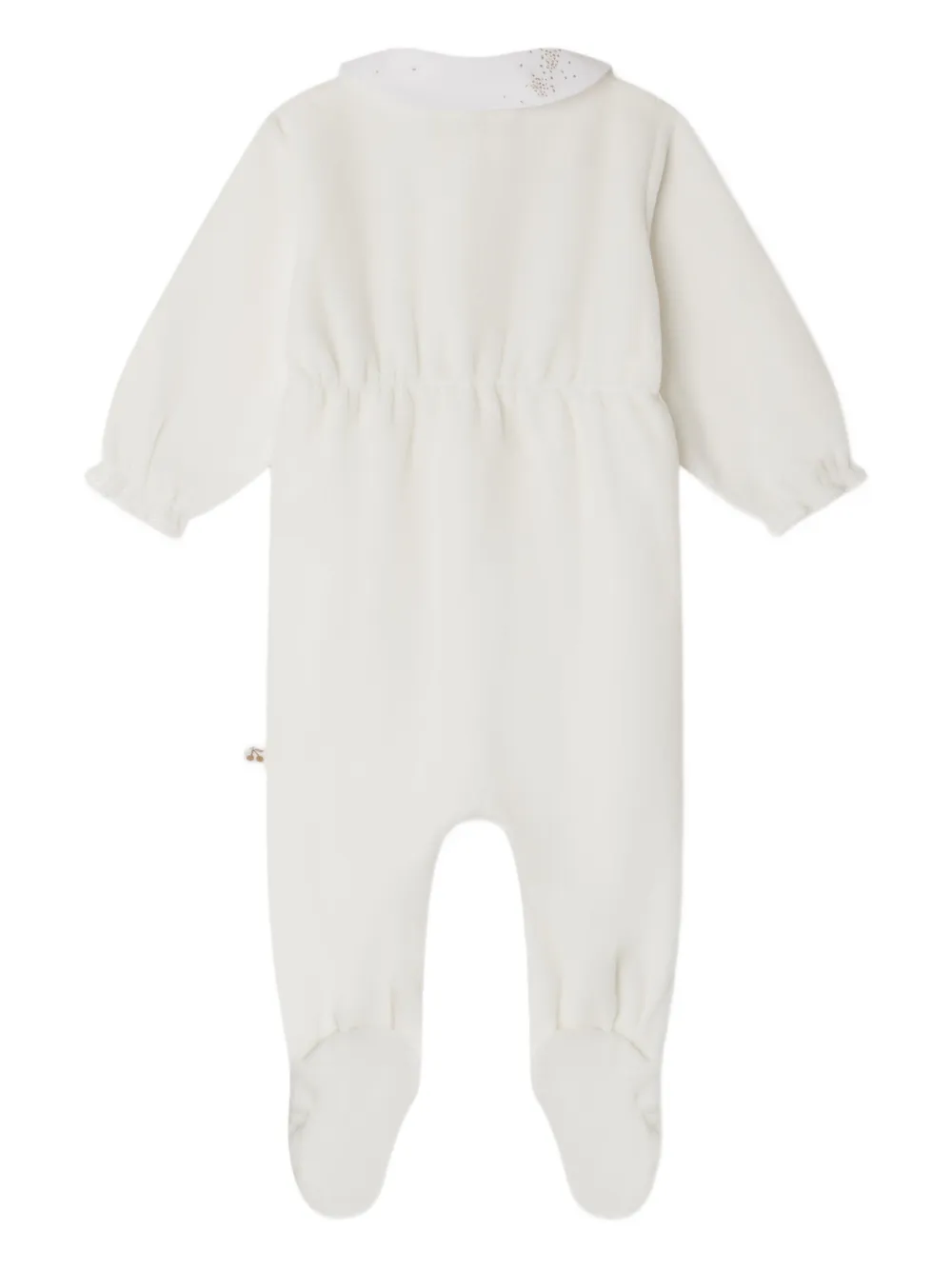 Bonpoint Pyjama met geborduurde kraag - Wit