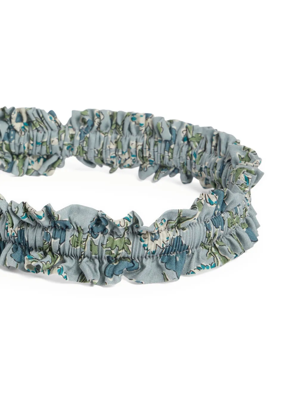 Bonpoint Jovie haarband met bloemenprint en ruches Groen