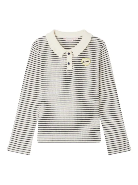 Bonpoint striped polo shirt