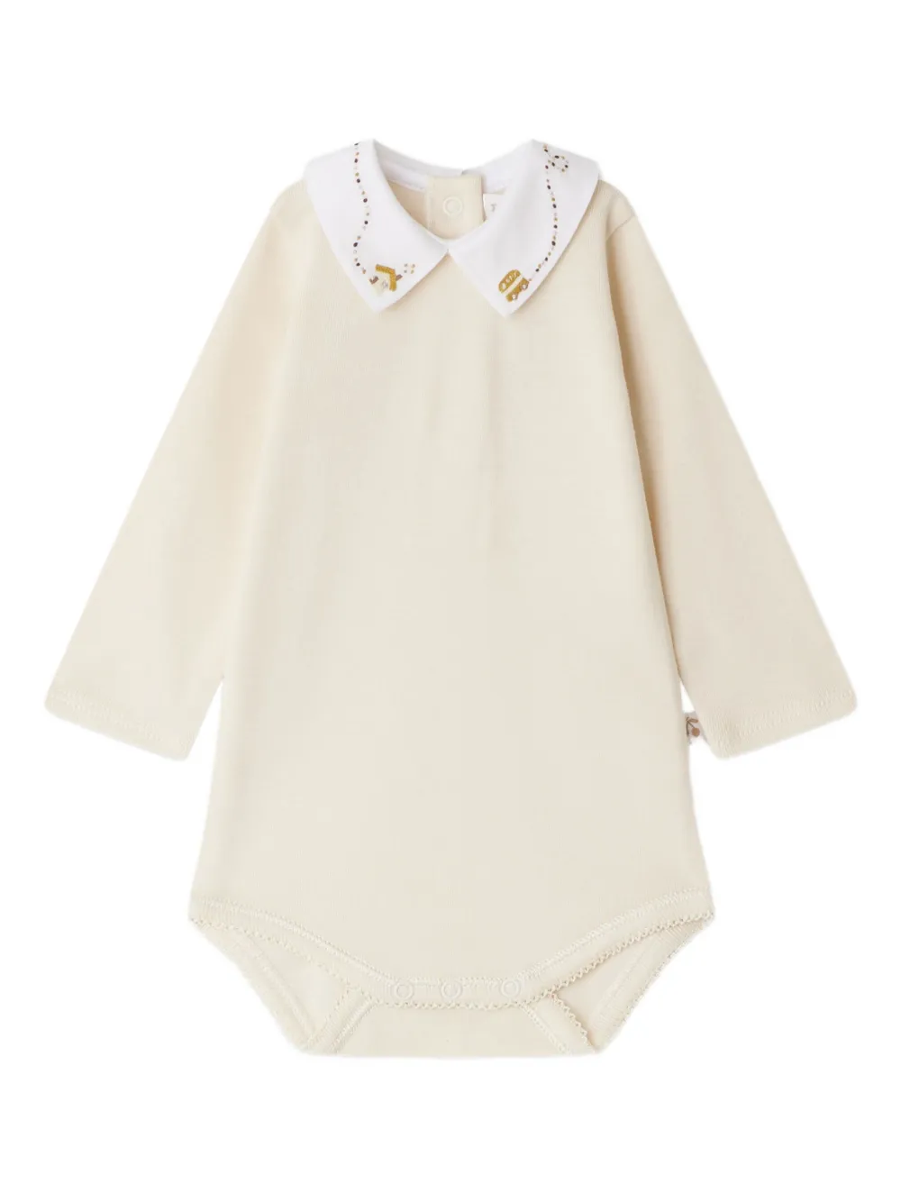 Bonpoint embroidered-collar body | Neutrals | Image 1