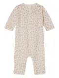 Bonpoint cherry-print wool jumpsuit - White