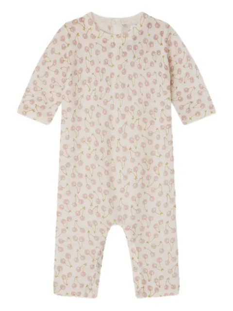 Bonpoint cherry-print wool jumpsuit