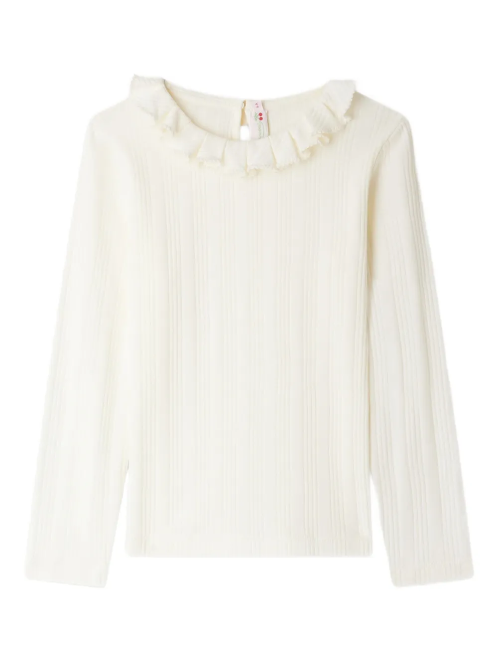 Bonpoint Bess T-shirt met ruches Wit