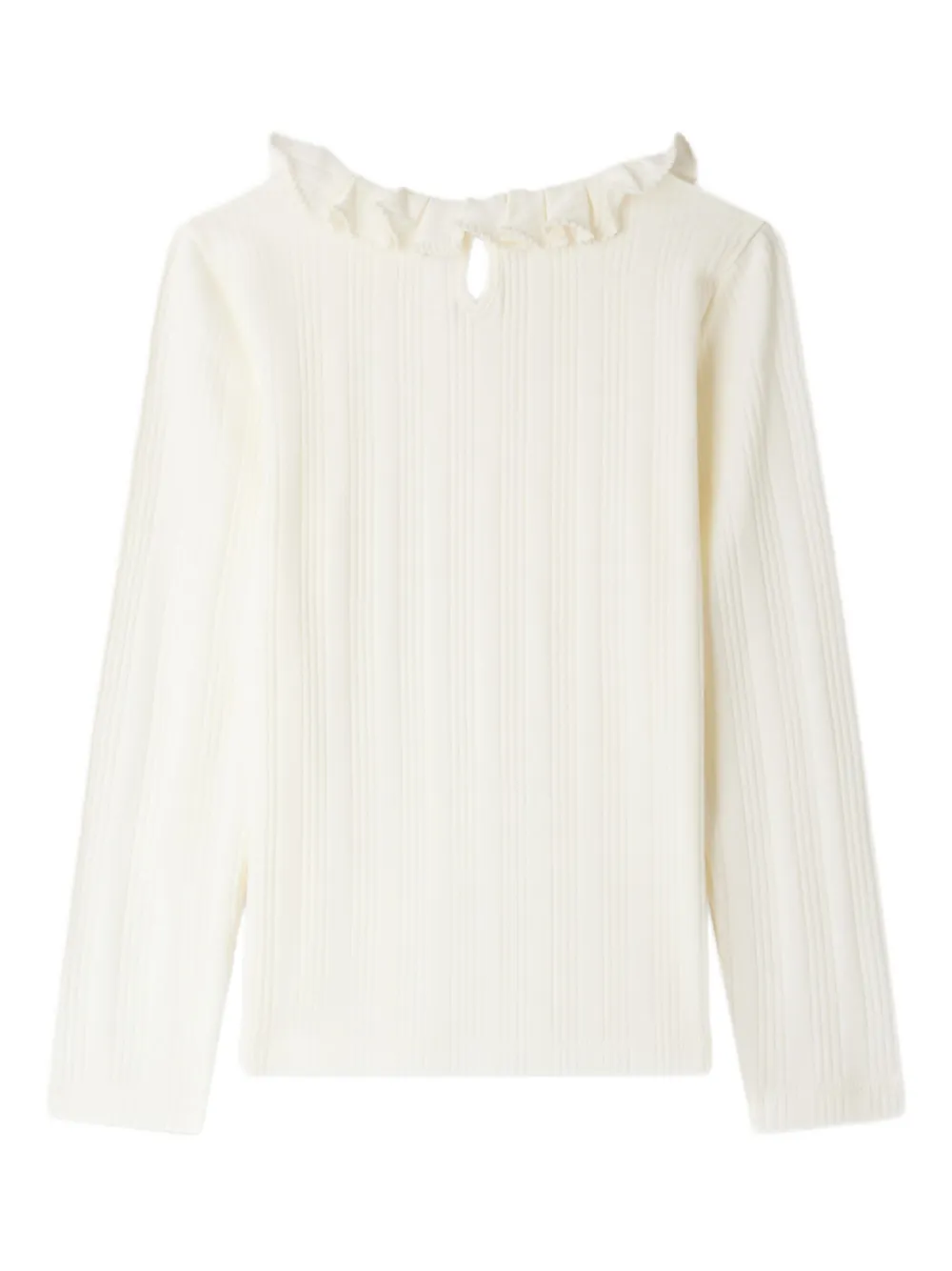 Bonpoint Bess T-shirt met ruches Wit