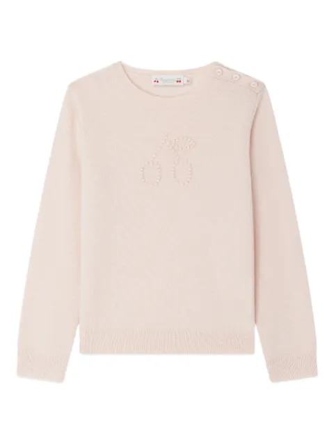 Bonpoint cherry-embellished sweater