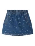 Bonpoint cherry-print elastic-waist skirt - Blue