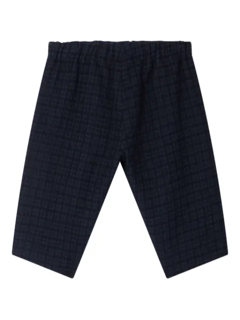 Bonpoint Dandy gingham-check elastic-waist trousers