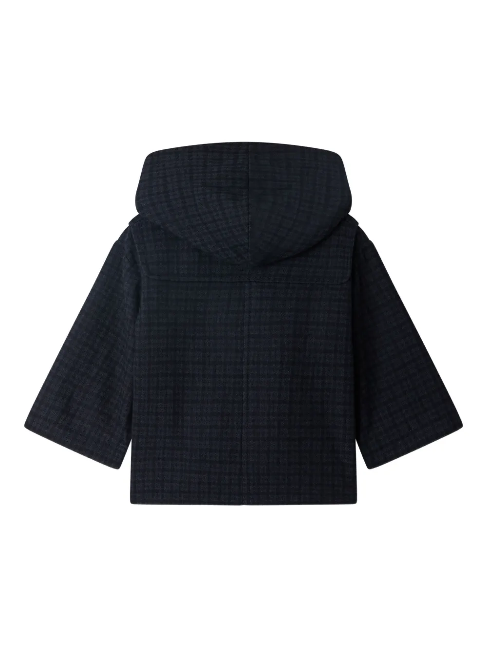 Bonpoint Timo geruite jas met capuchon - Blauw