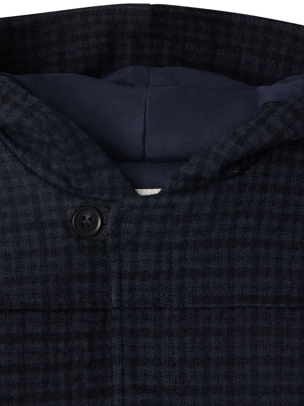 Bonpoint Timo geruite jas met capuchon Blauw