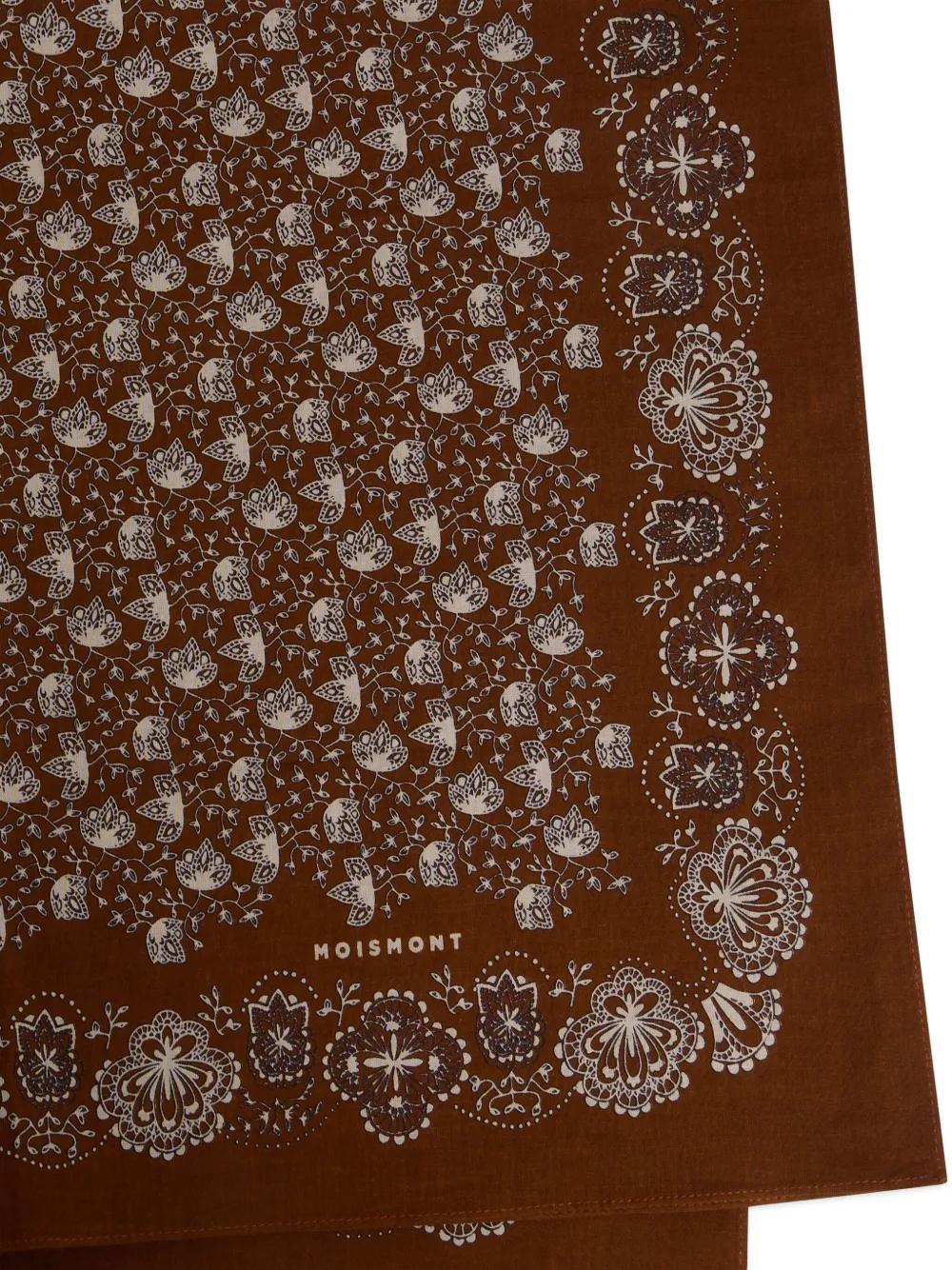 Bonpoint Foulard met bloemenprint - Bruin