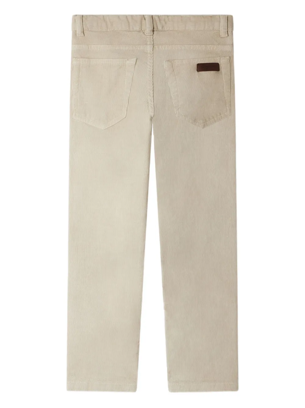 Bonpoint Ribfluwelen broek met vijf zakken Beige
