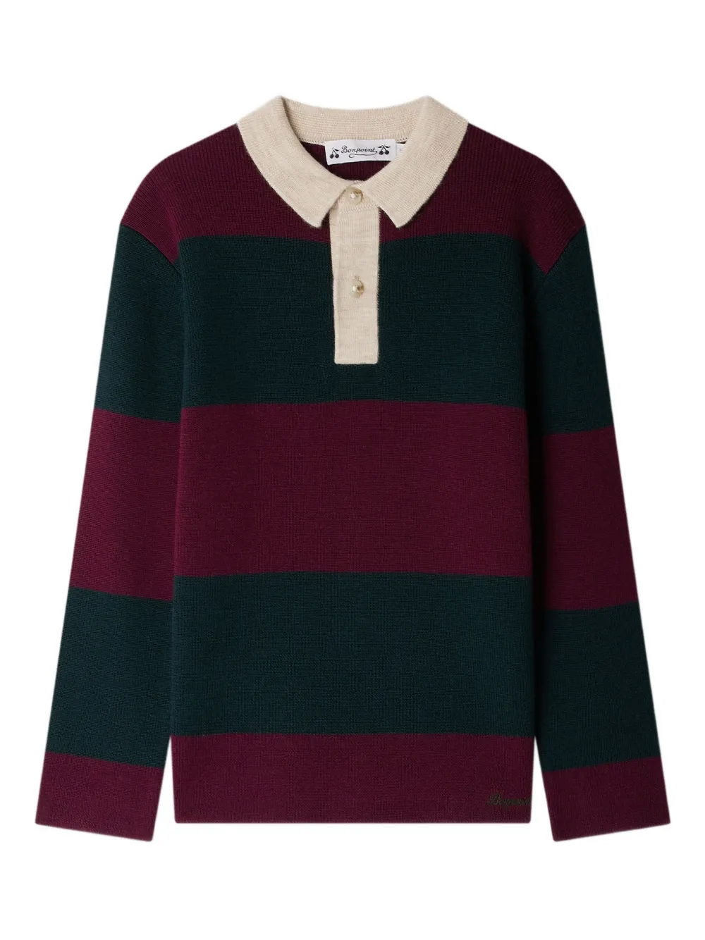 Bonpoint striped polo sweater Rood