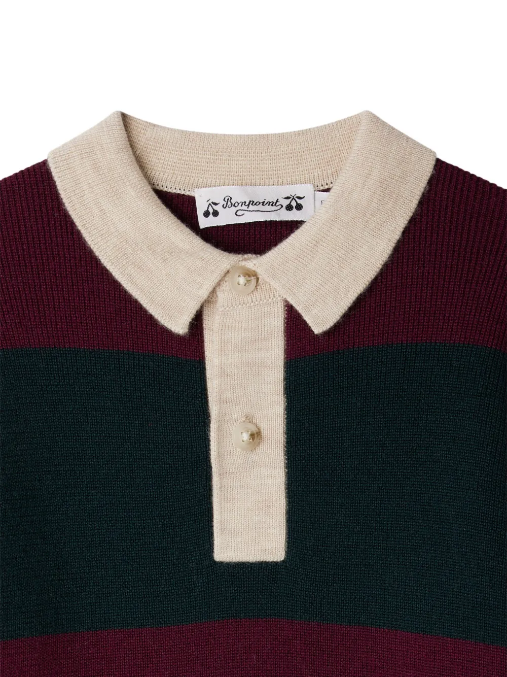 Bonpoint striped polo sweater Rood