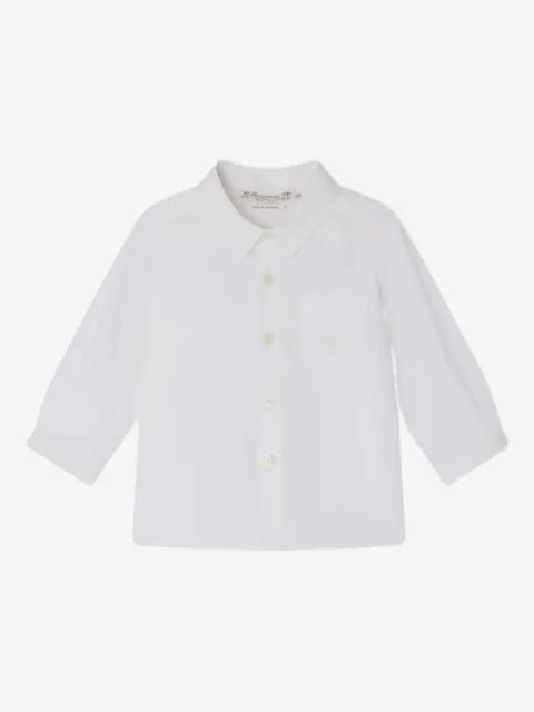 Bonpoint embroidered-pocket shirt