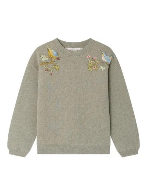 Bonpoint bird-embroidered sweatshirt