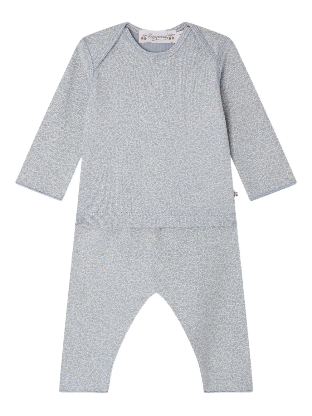 Bonpoint Timi geometric-print set | Blue | Image 1