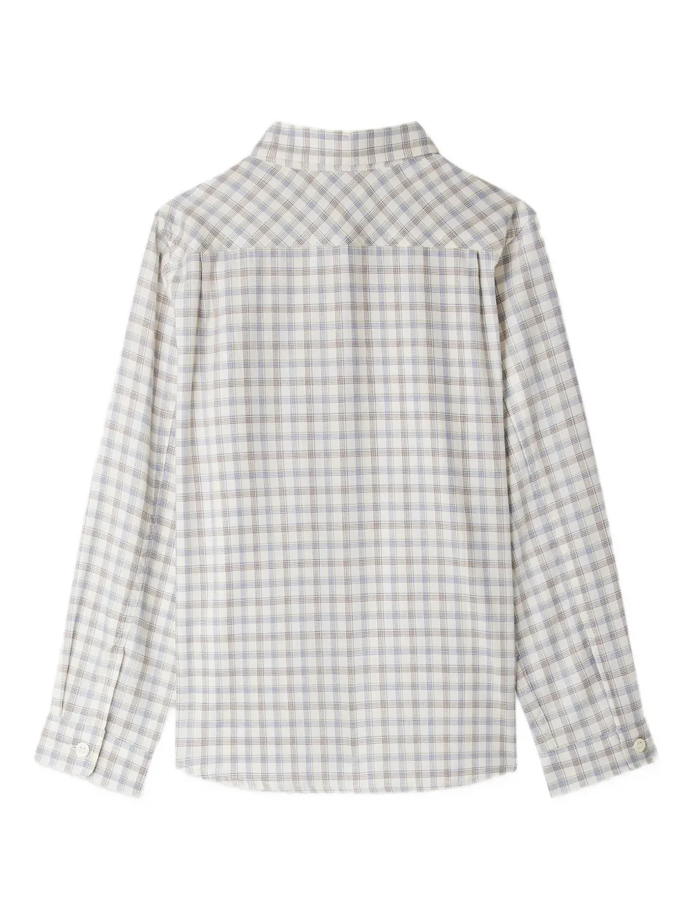 Bonpoint Tango geruit shirt Beige