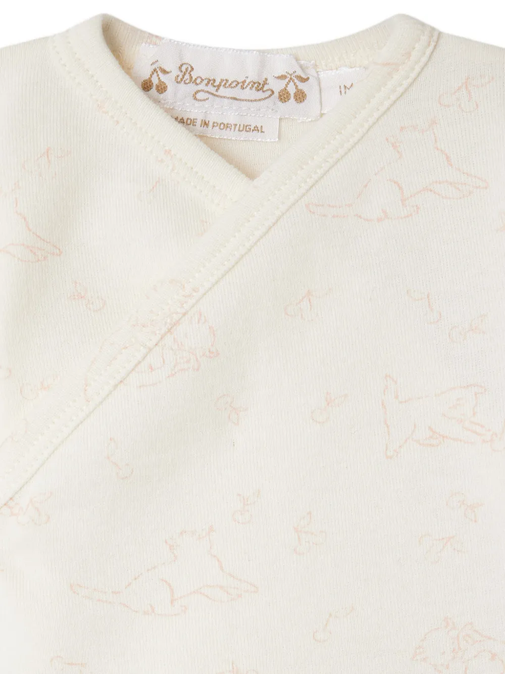 Bonpoint Timao set met print Beige