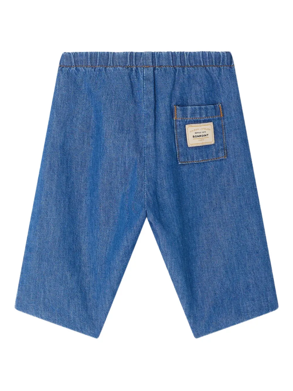 Bonpoint Dandy spijkerbroek met elastische taille Blauw