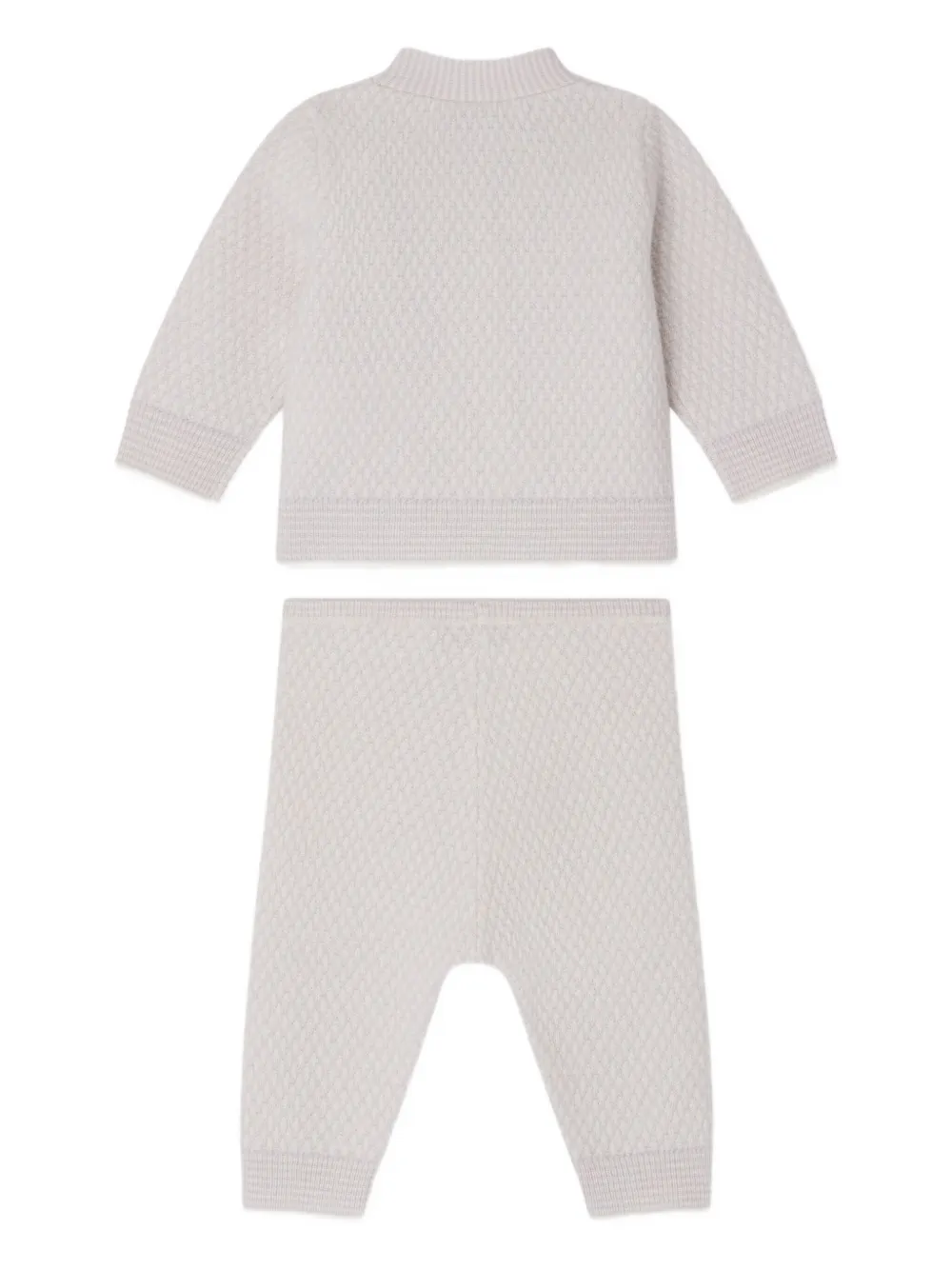 Bonpoint Jahiel textured-knit cardigan-trousers set | Trouser Sets | Image 2