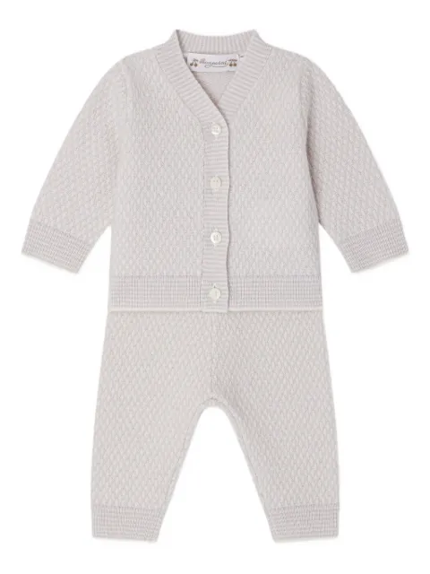 Bonpoint Jahiel textured-knit cardigan-trousers set