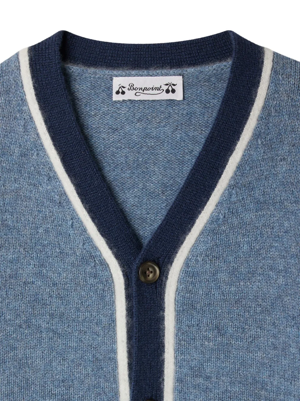 Bonpoint Vest met V-hals Blauw