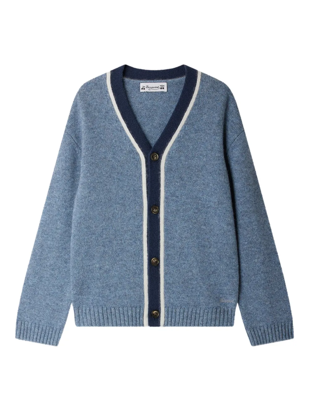 Bonpoint Vest met V-hals Blauw