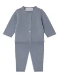 Bonpoint Jeannot button-front cashmere set - Blue