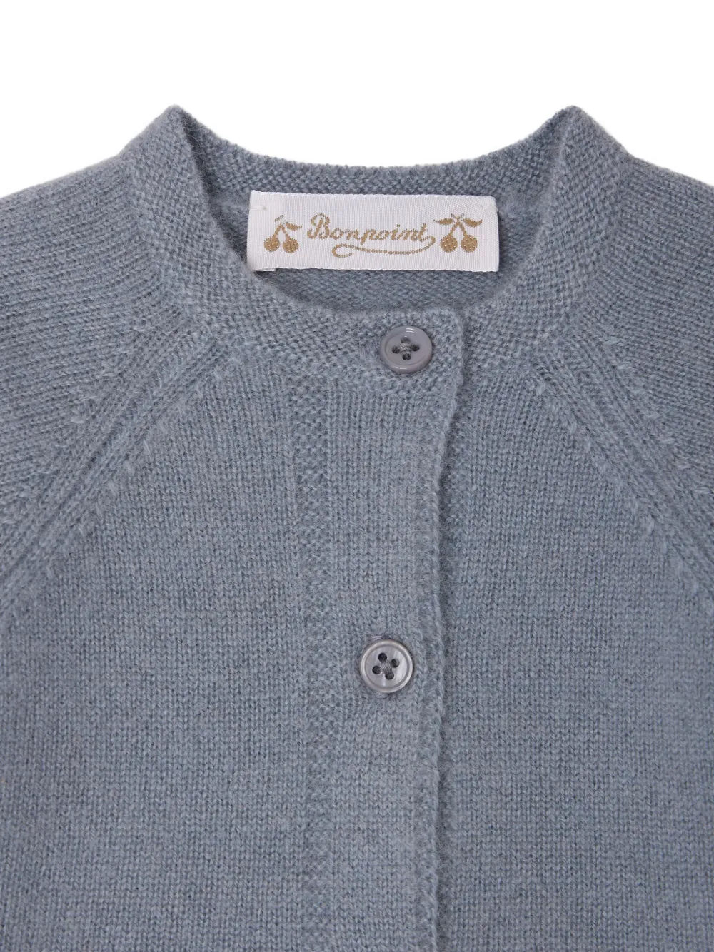 Bonpoint Jeannot kasjmier set met knopen Blauw