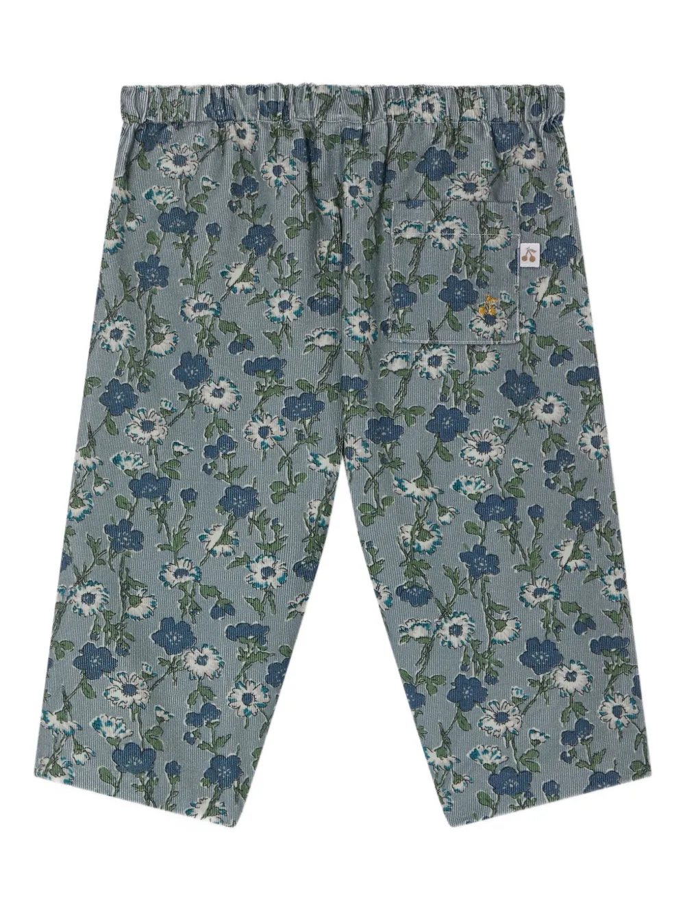 Bonpoint Dandy broek met elastische taille en bloemenprint Groen